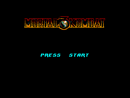 Mortal Kombat 3 title screen for Sega Master System